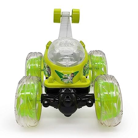 Ben 10 Remote Control Stunt Car – 360° Rotation - Lights & Music