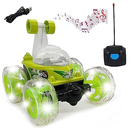 Ben 10 Remote Control Stunt Car – 360° Rotation - Lights & Music