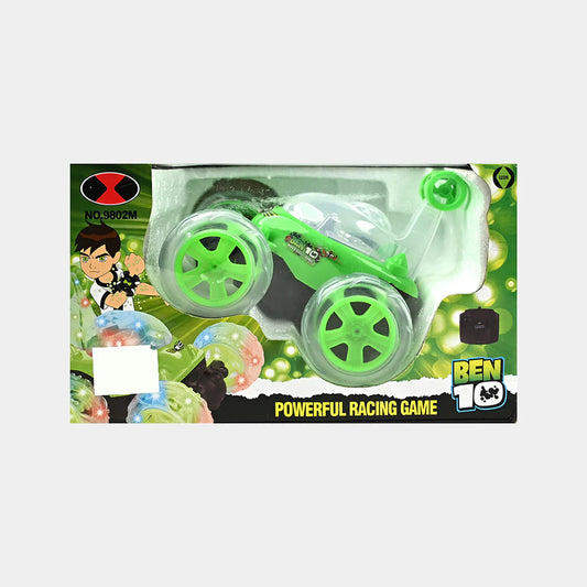 Ben 10 Remote Control Stunt Car – 360° Rotation - Lights & Music